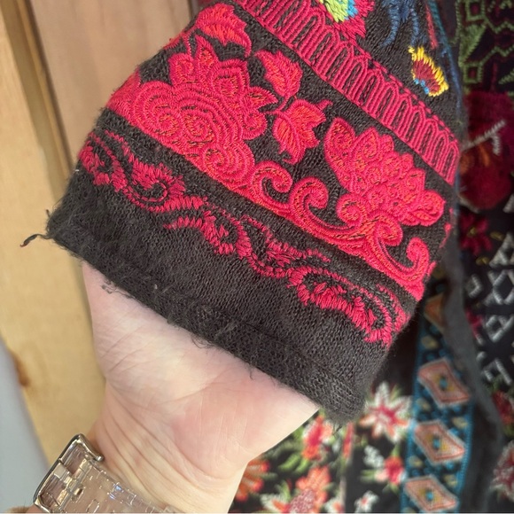 Johnny Was Multicolor Embroidered Jacket - Picture 13 of 14